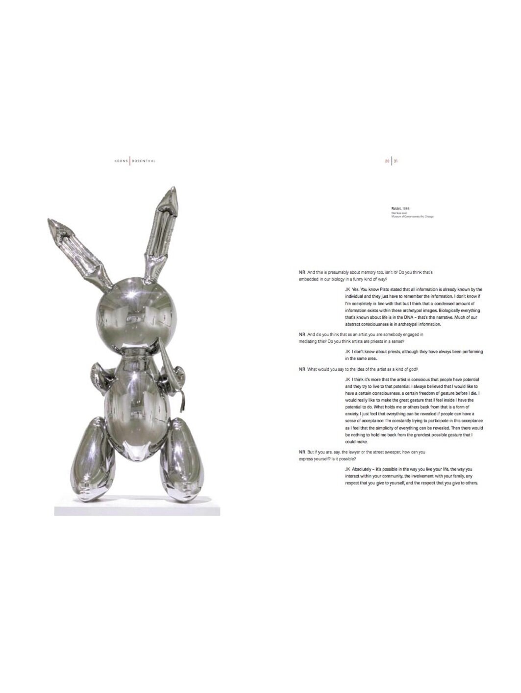 Jeff Koons: Conversations with Norman Rosenthal