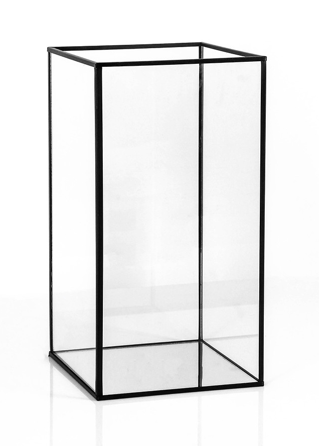 Metal Frame Glass Dome Tall