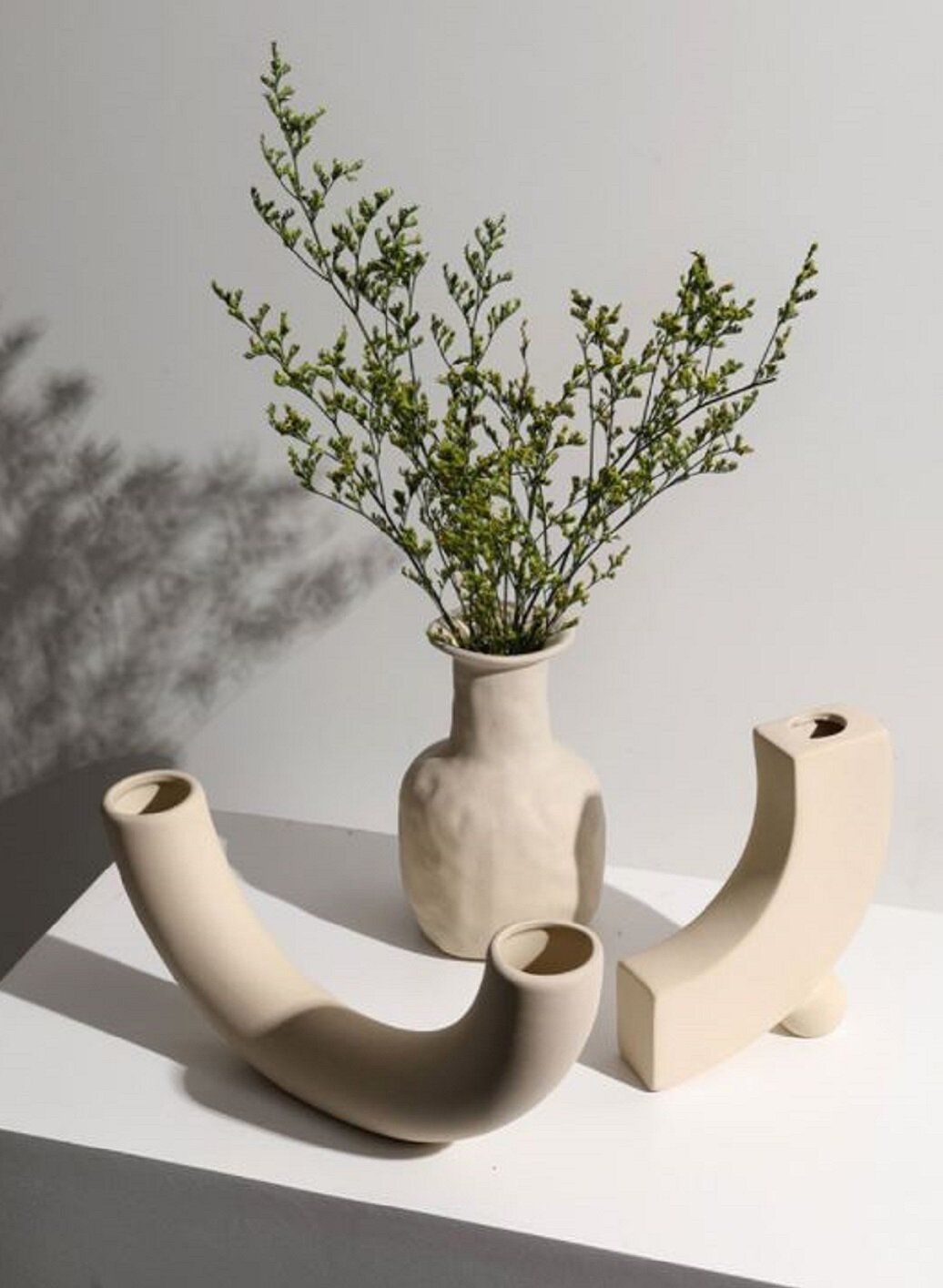 Half pipe vase