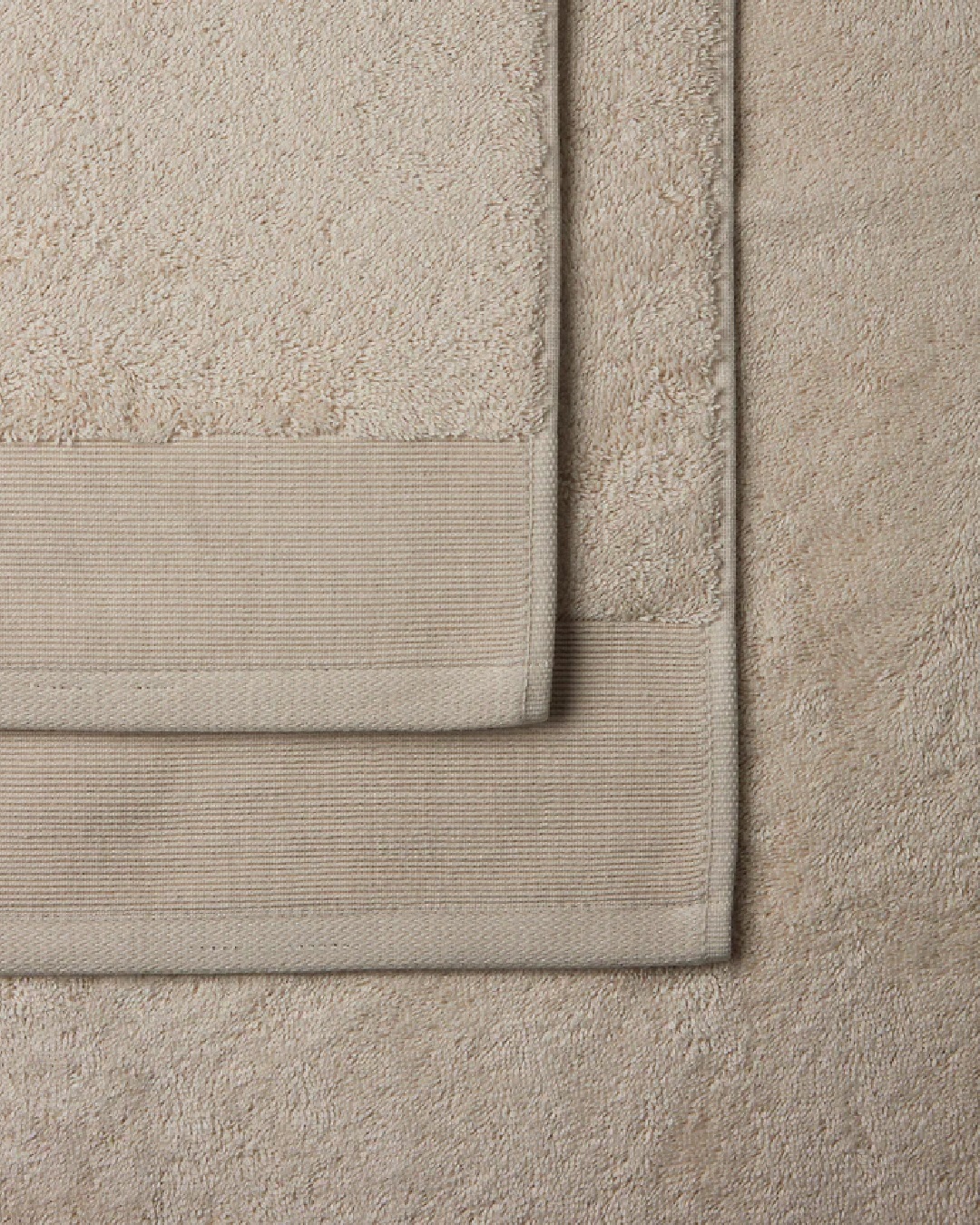 Vida organic Sand bathroom towels