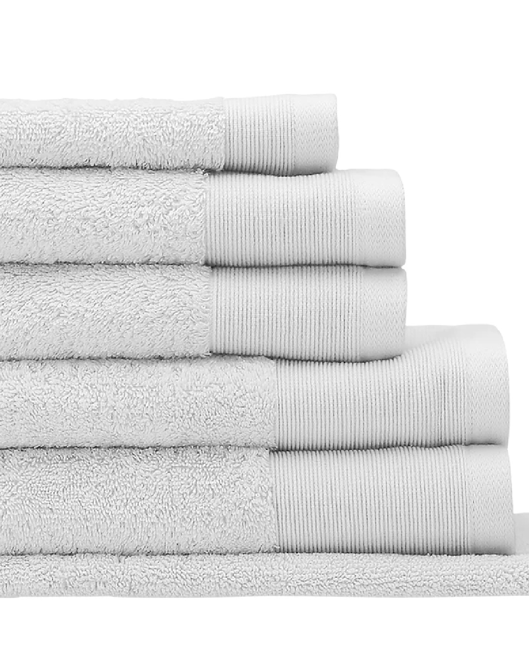 Vida organic white bathroom towels