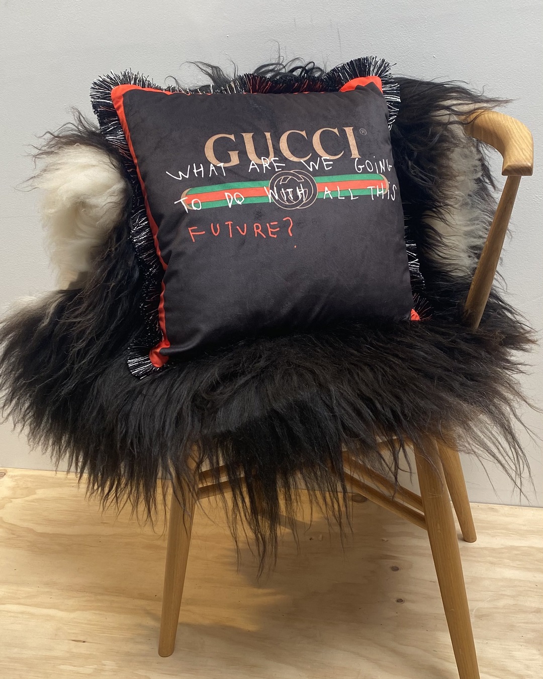 What are we going to do with all this future. Cushion Cover.